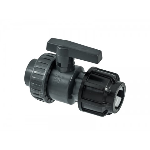 PP Mини кран (3bar) ф16 х ф16 