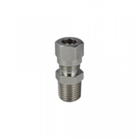 Нипел междинен с врязващ пръстен NPT месинг