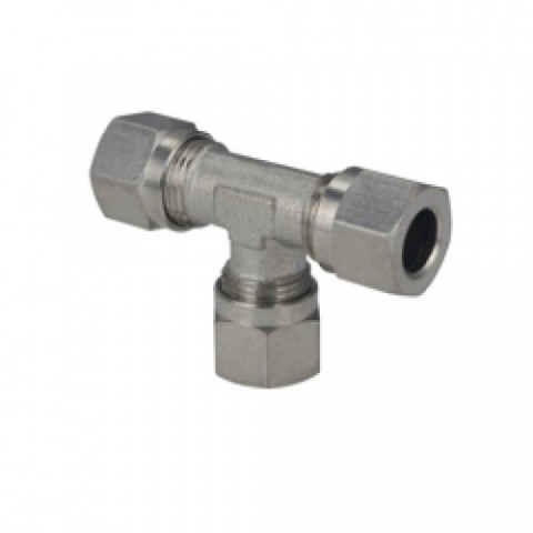 Тройник с врязващ пръстен месинг