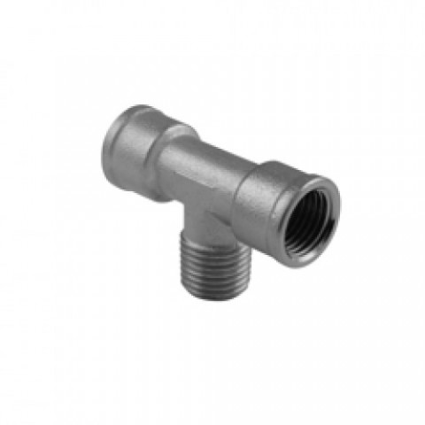 Тройник средна външна резба месинг